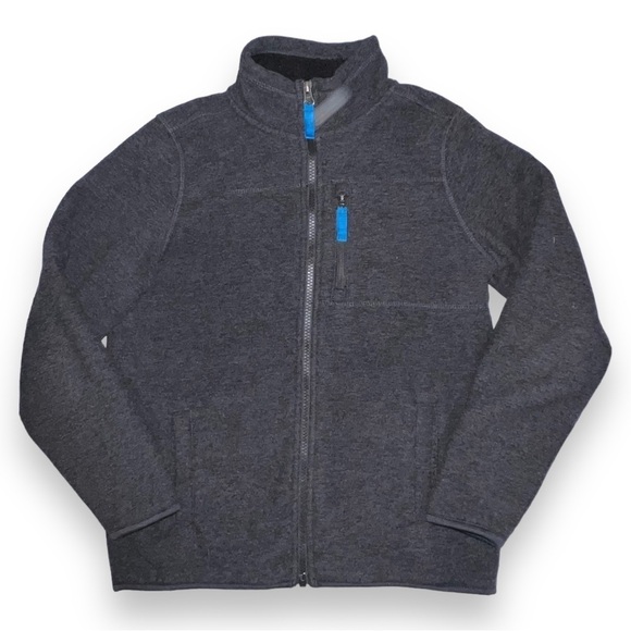 32 Degrees Heat Boys Sherpa Lined Fleece Jacket Heather Coal Size 10/12 - Picture 1 of 6